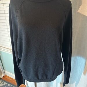ITALIAN MERINO CREW-NECK SWEATER size medium. Great shape as shown! Black